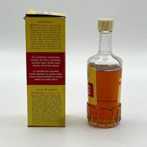 Vintage 50s Fitch Dandruff Remover Shampoo Bottle 5 fl oz with Original Box