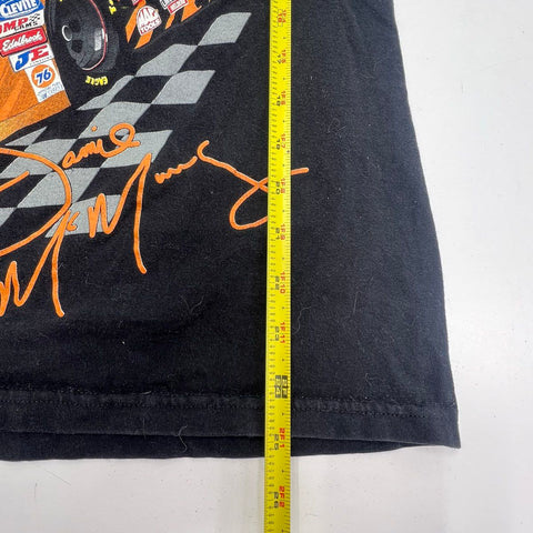 Vintage 2003 Jamie McMurray Yellow Racing NASCAR T-Shirt Double Sided Sz M