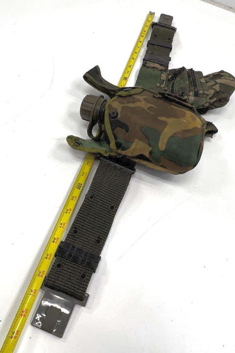 Vintage 90s Allen Men's Camo Hunting Utility Belt Canteen Pouch Adjustable