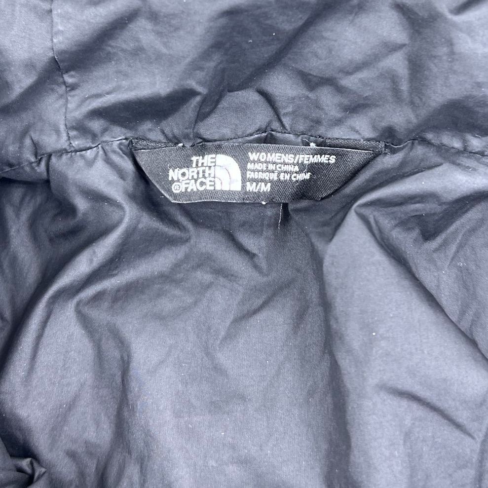 The North Face 550 Fill Down Faded Black Hooded Puffer Jacket Womens M
