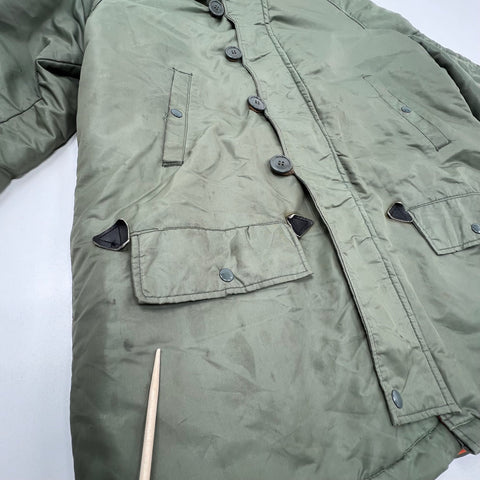 Vintage 70s Military Sage Green M-3B Antarctic Parka Jacket Coat Men's L