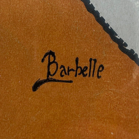 1920s Art Deco Sheet Music Posters Framed Pair Barbelle Ransley Studios Signed