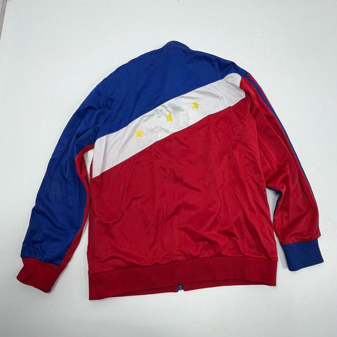 Vintage 80s My Pilipinas Philippines Flag Embroidered Track Jacket Full Zip Sz M