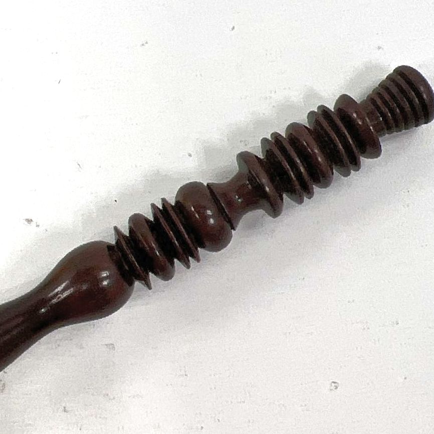 Bruce Abbot San Francisco Hand Carved Wood Crochet Hook In Box Unknown Size