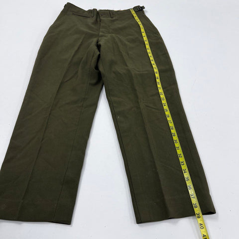 Vintage 1950s US Army M-1951 Wool Field Trousers OD Green Sz Small Short