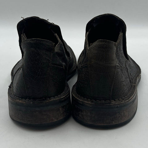 Donald J Pliner Lazaro Espresso Pebbled Leather Slip On Shoes Men's Size 12 M