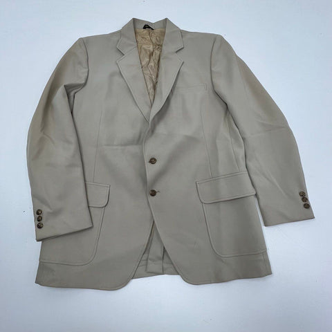 Vintage 80s Kuppenheimer Tan Sport Coat Blazer ACTWU Union Made Mens Size 44
