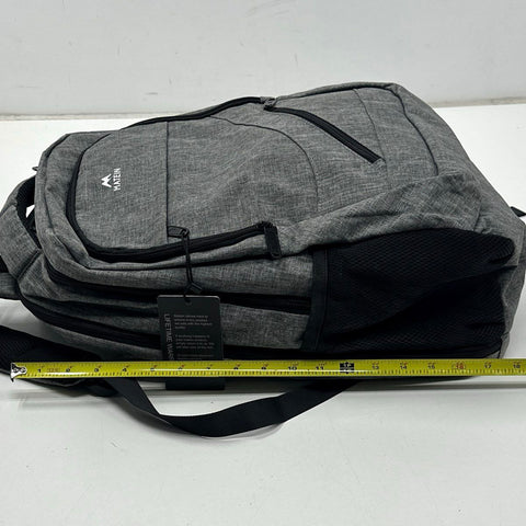 Matein 18" Large Grey Travel Laptop Backpack USB Charging Port NWT