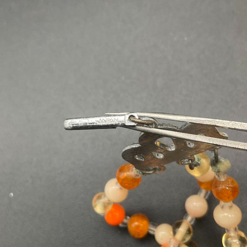 Vintage Glass Crystal Beaded Necklace Lot of 3 AB Finish Signed Japan