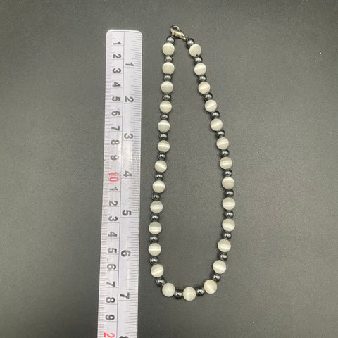 Vintage Hematite Beaded Necklace Lot of 8 Mixed Styles Choker Heart Pendant