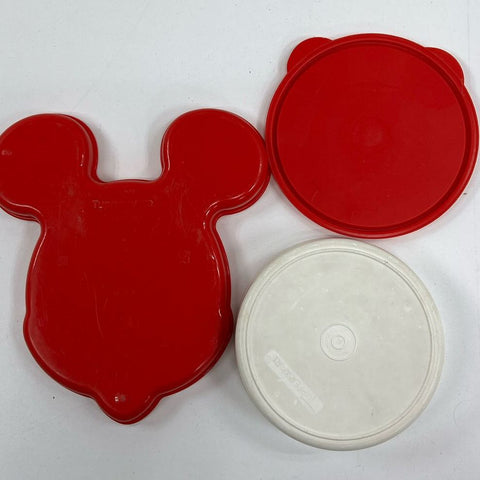 VTG Collectible Disney Mickey Mouse Children's Tupperware Lot Food Storage