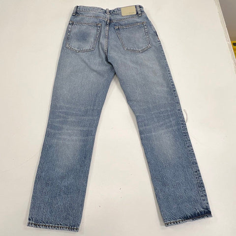 Rag & Bone Women's Nina High-Rise Ankle Cigarette Jeans Blue Distressed 25