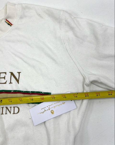 Spiritual Gangster Cream Golden State Crop Crewneck Sweatshirt Women's S NWT