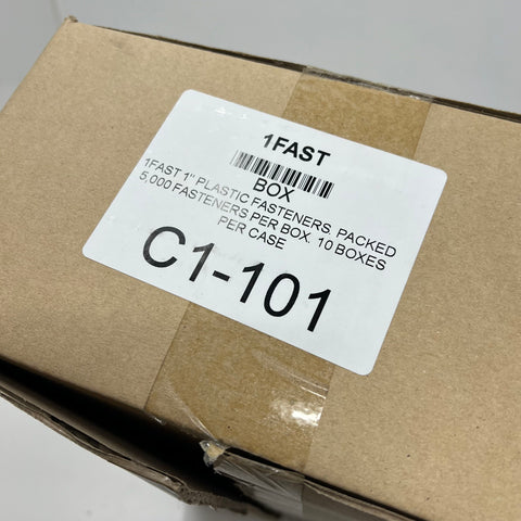 Patriot Case of 10 Boxes 1" Regular Tagging Gun Fasteners 50,000 Count Total