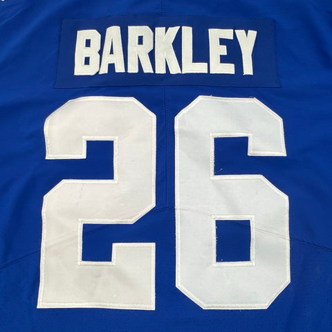 Nike Men's New York Giants Saquon Barkley Blue On Field Jersey Sz 52