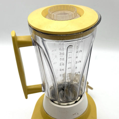 Vintage Hamilton Beach Scovill 7-Speed Blender Harvest Gold Yellow Tested