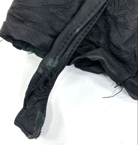 Vintage 70s Dan Di Modes 24k Leather Belted Trench Coat Jacket Made in USA