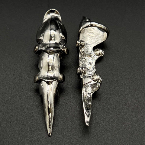 Gothic Armor Claw Full Finger Hinged Rings Silver Tone Fashion Jewelry Lot of 7