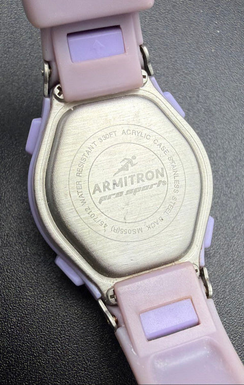 Armitron Digital Sport Watches Lot of 3 Pro Sport All-Sport Lavender Black