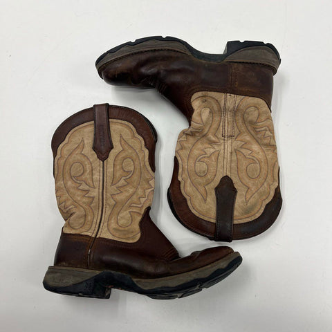 Durango Lady Rebel DRD0332 Western Cowboy Boots Brown Taupe Leather Size 8M