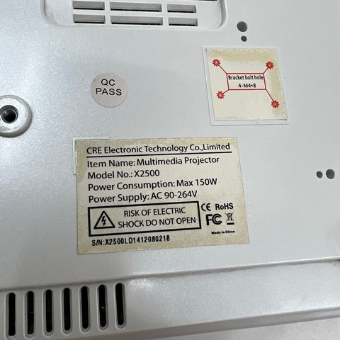 CRE X2500 LED Multimedia Projector Android OS Home Theater HDMI VGA USB