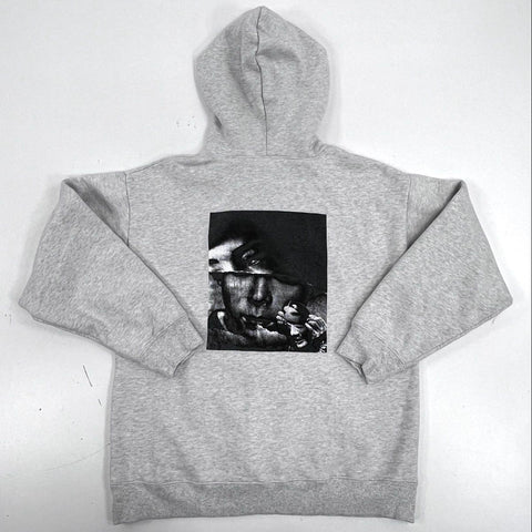 Fucking Awesome Men's Gray Graphic Pullover Hoodie Sweatshirt Streetwear Sz M