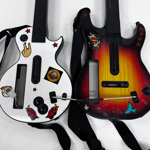 RedOctane Guitar Hero Wii 2 Controllers Gibson Les Paul Not Tested Sold As-Is