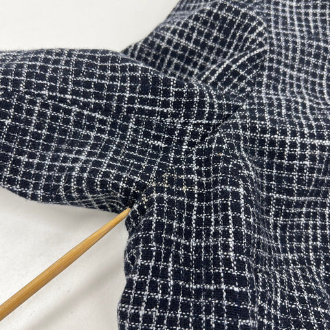 Pendleton Women's Black White Grid Wool Blend Button Front Coat Jacket Size 16