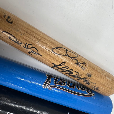 Mark McGwire Rawlings + 3 MLB MiLB Mini Baseball Bat Lot Astros Indians Bees
