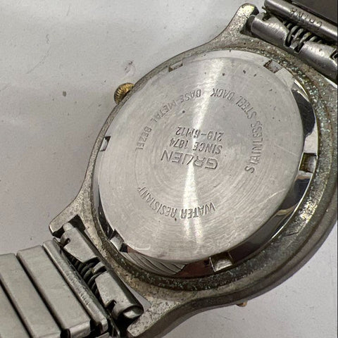 Lot of 7 Mens Watches Sharp Croton Gruen For Parts Repair Need Battery