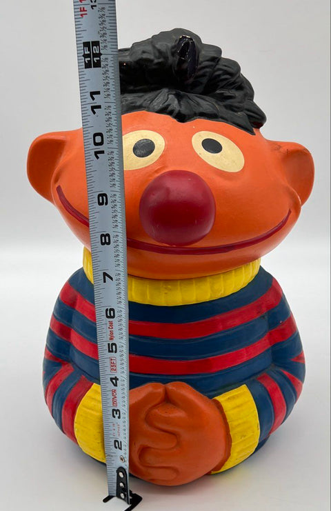 Vintage Sesame Street Ernie Cookie Jar Muppets Inc Ceramic 13 Inch 1970s