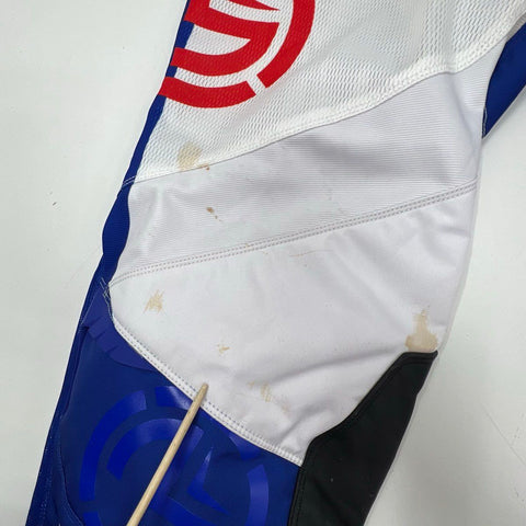 Moose Racing Men's Sahara Rebel Motocross MX Pants Red White Blue Vented Size 34