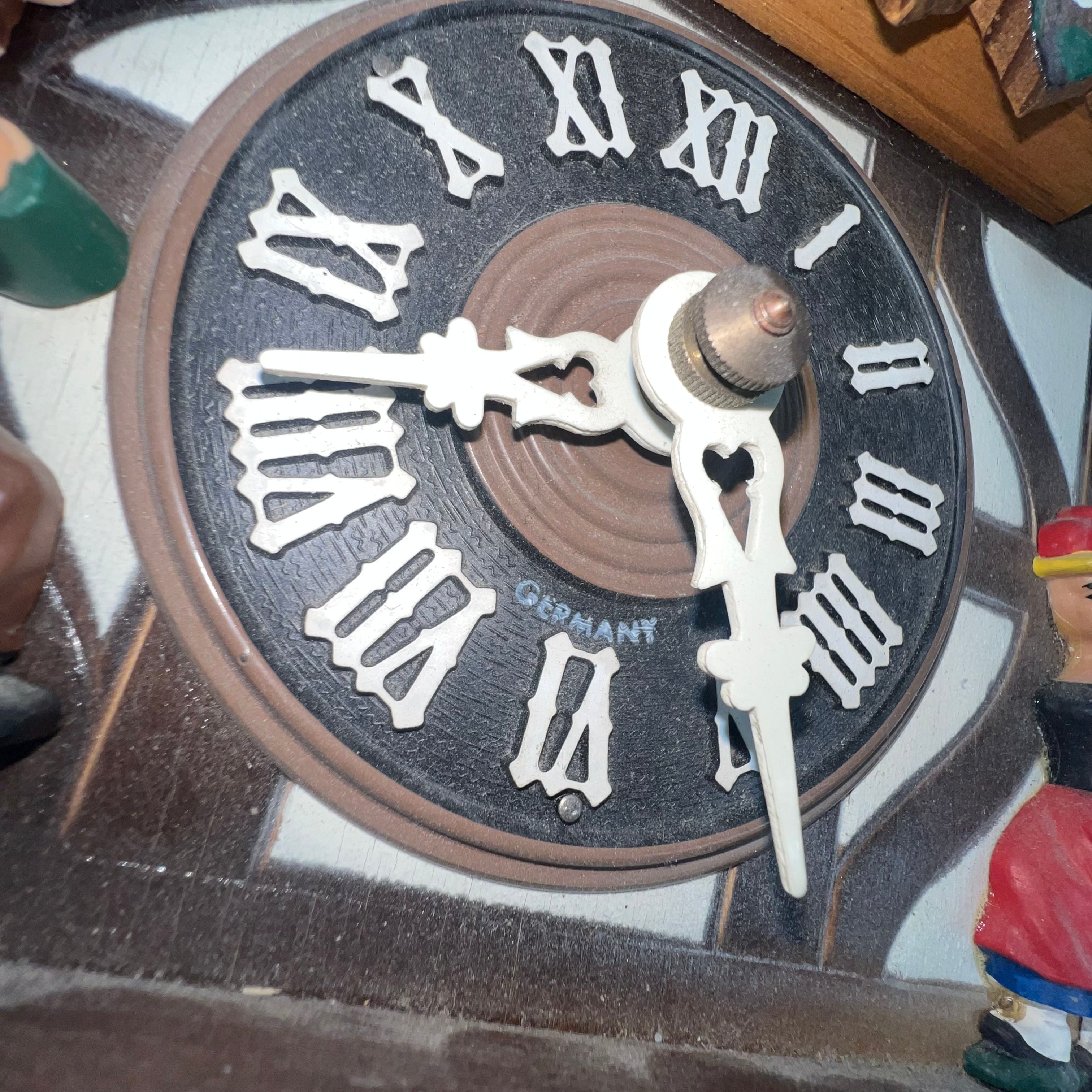 Vintage Cuckoo Musical Clock Chalet Made In Germany *Repair Needed