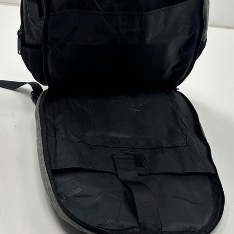 Matein 18" Large Grey Travel Laptop Backpack USB Charging Port NWT