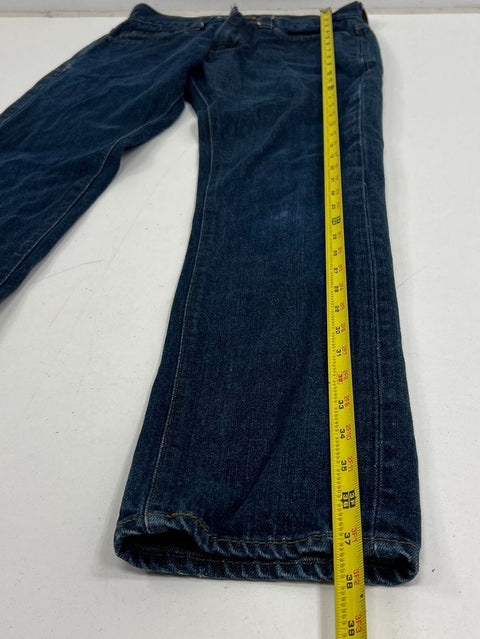 Levi's 511 Dark Wash Blue Cotton Skinny Fit Denim Jeans Men's 29x30