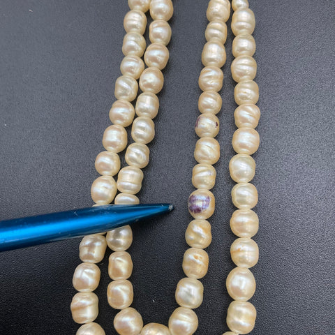 Vintage Faux Pearl Costume Jewelry Lot 9 Necklaces Multi-Strand Craft
