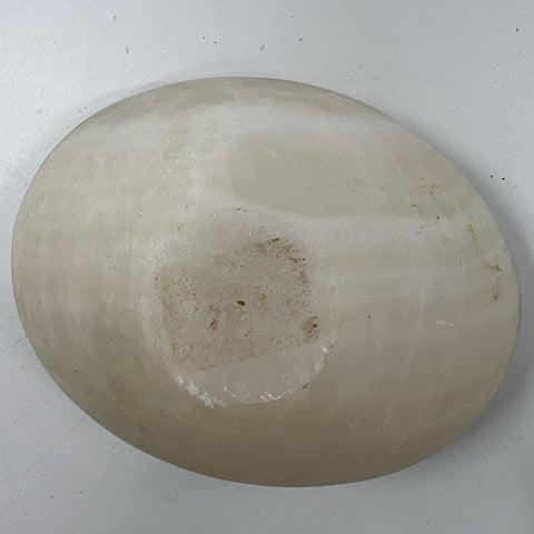 Stone Bowl Candle Rustic Decorative Alabaster Onyx Style Brown Cream 3.5 Inch