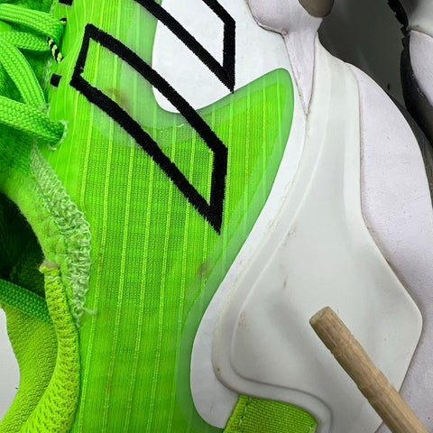 Adidas Exhibit A Solar Green Black Basketball Sneakers Men's Size 10.5