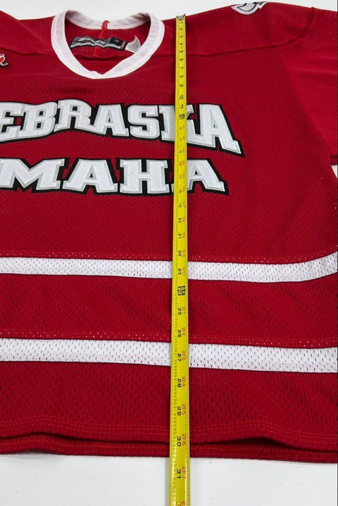 Bakka Nebraska Omaha Mavericks Red Hockey Jersey Mens Size M