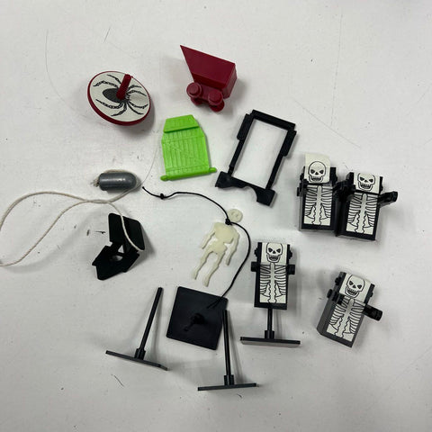 Vintage 80s Domino Rally Ghost Ride Glow In The Dark Toy Set Parts Lot