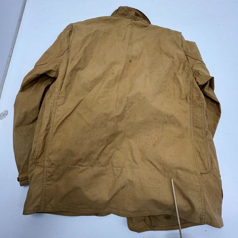 Vintage 50s JC Higgins Tan Duck Canvas Hunting Field Jacket Coat Men's