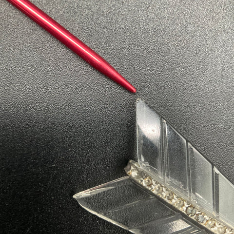 Antique Art Deco Arrow Brooch Rhinestone Glass Silver Tone 5 Inch 18.1g