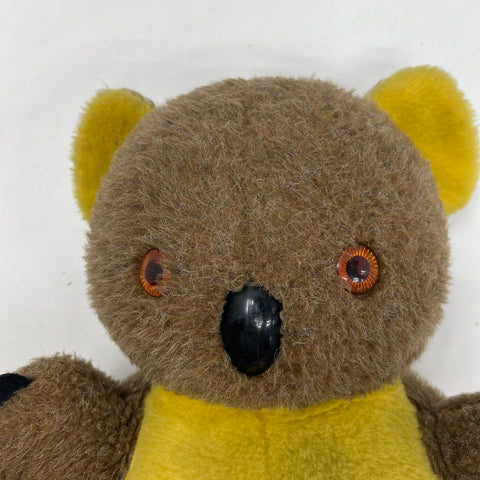 Vintage Gund Koala Bear Plush Stuffed Animal Toy Brown Yellow 12 Inch
