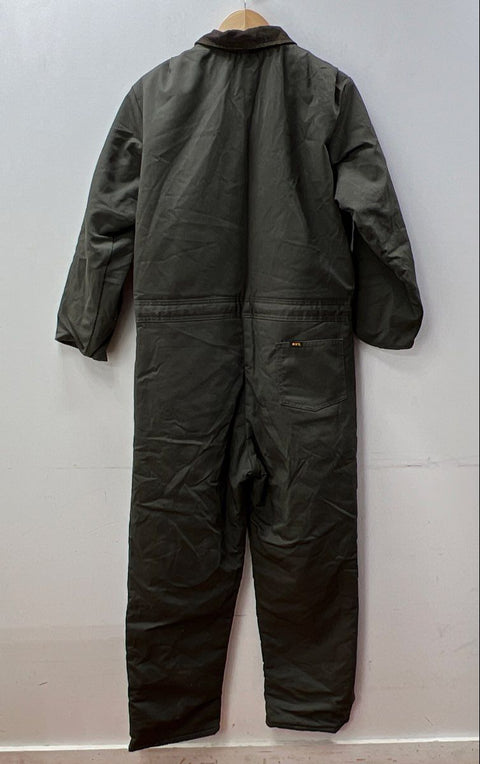 Vintage 80s KEY Quilt Lined Duck Canvas Workwear Coveralls Made in USA Sz XL