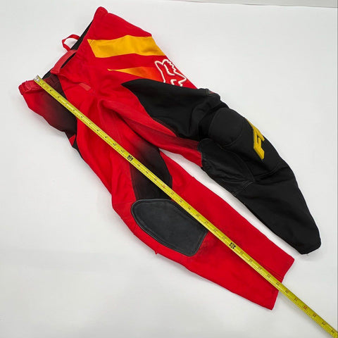 Fox Racing 180 Rockstar Kids Motocross Racing Pants Red Black Yellow Sz 10/26