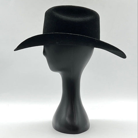 Justin Men's Black 2X Felt Western Cowboy Hat Cattleman Crease Studded Band