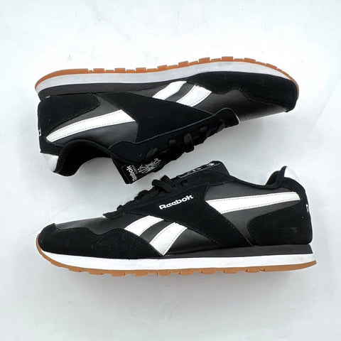 Reebok Royal Ultra Black White Gum Sole Men's Running Sneakers Size 12