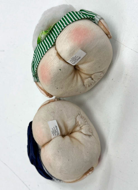Vintage 80s Fanny Doll Lot of 2 Butt Face Gag Gift Novelty Figures w/ Tubes