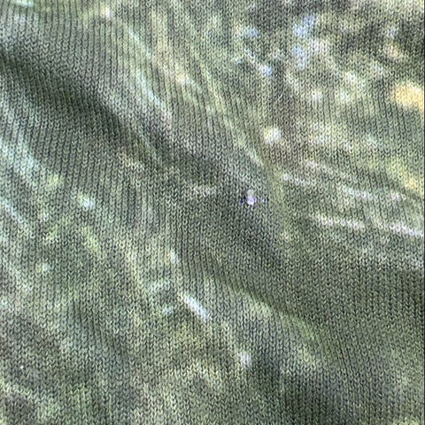 Vintage 70s Knitted Fashions Green Bentley Car Graphic Nylon Shirt Men's L