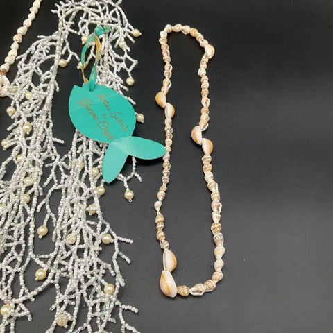 Antica Sartoria Giacomo Cinque Shell & Beaded Coastal Necklace Jewelry Lot of 5